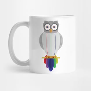 Rainbow Owl Mug